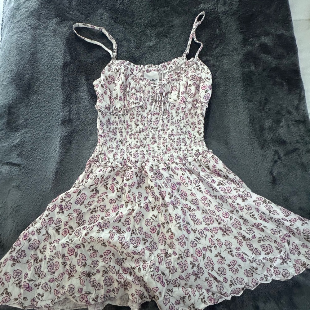 Floral Kids Dress in Pink and Cream